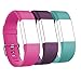 Charge 2 Wristband, Interchangeable Bands for 2016 Fitbit Charge 2, Pack of 3