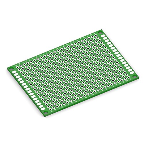 DIYhz Double Sided PCB Prototype Board Kit for DIY Universal PCB Printed Circuit Board Prototype Kit for DIY Soldering Experiment and Electronic Designing 5x7cm 10Pcs - Thumbnail 2