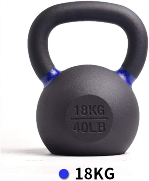 Kettlebells AGYH Solid Cast Iron, for Home Gym Men and Women Strength Training Equipment, (12kg 14kg 16kg 18kg) (Size : 18kg)