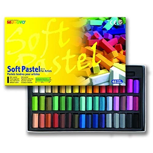 Non Toxic Mungyo Soft Pastel Set of 48 Assorted Colors Square Chalk