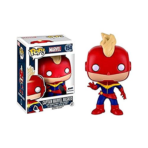 Funko Pop Vinyl Captain Marvel Masked Exclusive Bobblehead Figure 154