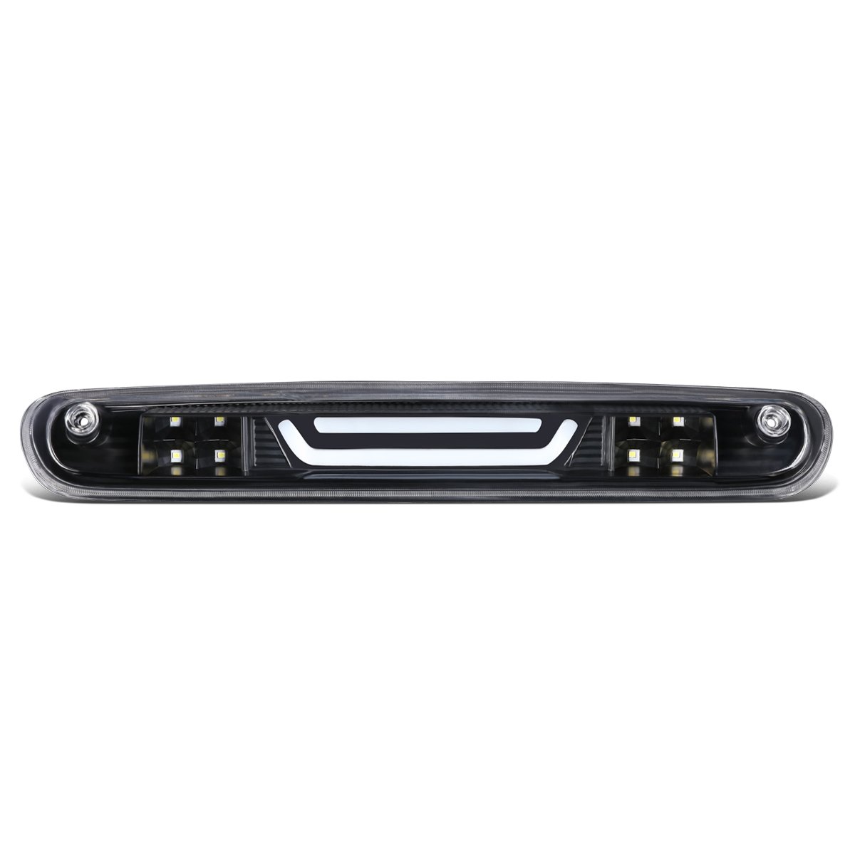 DNA MOTORING 3BL-GMC07-3D-LED-BK Black Housing 3D LED High Mount 3rd Third Brake Light [Compatible with 07-13 Sierra/Silverado 1500 2500 3500]