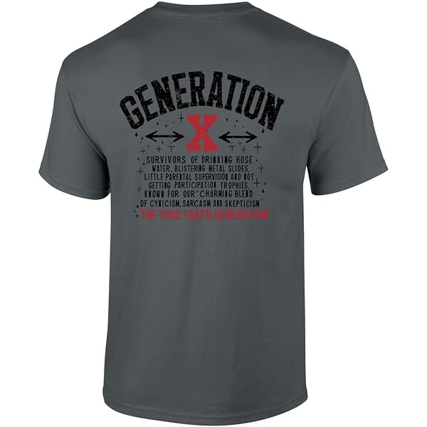 Generation X T Shirt | Vintage Retro 70s 80s Style Graphic Tee for