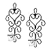 Hosley Set of 2 Iron Wall Art Tealight Candle Sconces Plaque 10.6 Inches High Ideal Gift for Wedding Bridal Party Reiki Spa and Aromatherapy Candle Gardens O3