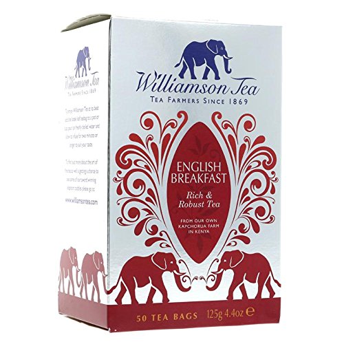Williamson Tea English Breakfast Tea Bags 50 per pack - Pack of 6