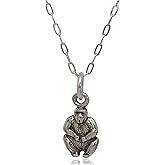 EnCharmed Sterling Silver Teeny Tiny Gorilla Charm Necklace, 18"