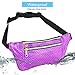 iAbler Holographic Fanny Pack for Women and Men Metallic 80s Waterproof Shiny Fanny Packs with Adjustable Belt Fashion Waist Bum Bag for Party, Festival, Rave, Hiking, Trip (Mermaid-Purple)