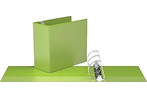 Easyview Premium Angled D-Ring 5-Inch Binders with Clear-View Covers, Customizable 3-Ring Binders for School, Office, or Home