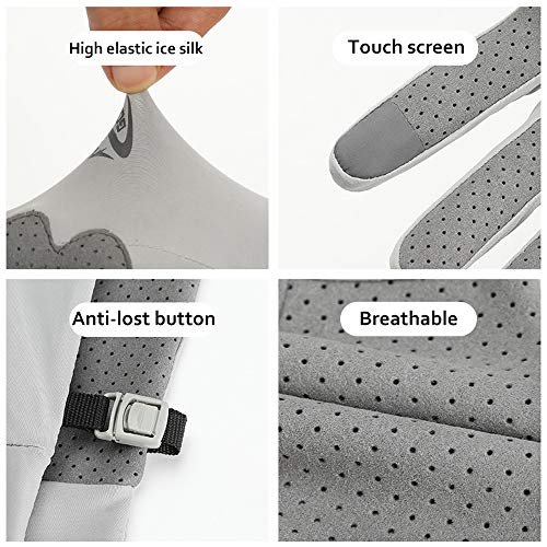 Seektop UV-Schutz-Angelhandschuhe, kühlend, LSF 50+, Sonnenhandschuhe für Herren und Damen, zum Laufen, Wandern, Paddeln… – Bild 6