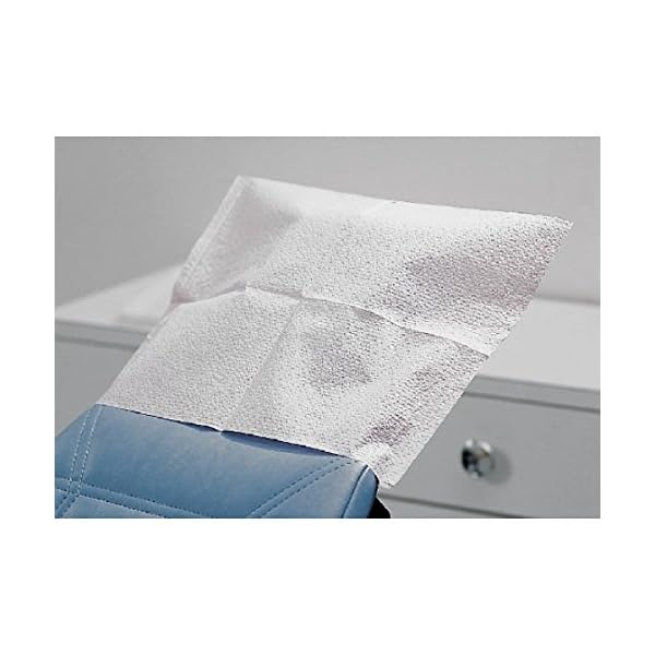 Starryshine 500 PCS Disposable Tattoo Dental Headrest Covers WHITE TISSUE POLY 10"x13" | Fluid Resistant Poly