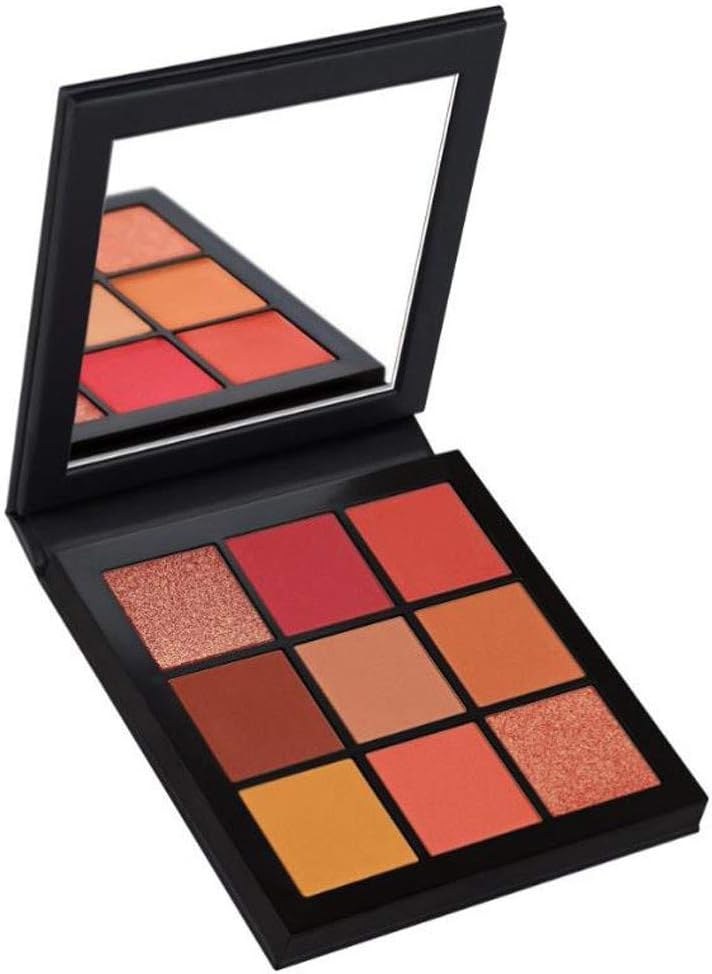 Eyeshadow Makeup Palette, ForgetMe Portable 9 Colors Eyeshadow Palette Highly Pigmented Matte Shimmer Eye shadows, Waterproof Long Lasting Makeup Pallet