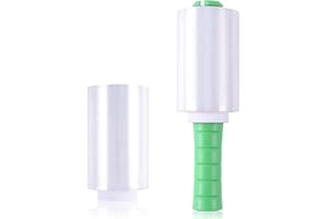 LyPrem Industrial Mini Clear Stretch Wrap Film 80 Gauge 5" 1000ft for Pallet Wrap Durable Self-Adhering Packing Moving Packaging Heavy Duty Shrink Film(2 Rolls)