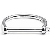 Elegatto Bangle Premium 18K Gold Plated Bracelet for Men & Women | Polished Gold-Plated Stainless Steel with Shackle Closure | Unisex Designer Jewelry Bracelets