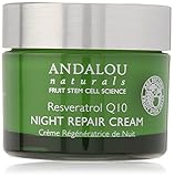 Andalou Naturals Resveratrol Q10 Night Repair Cream, 1.7 Ounce