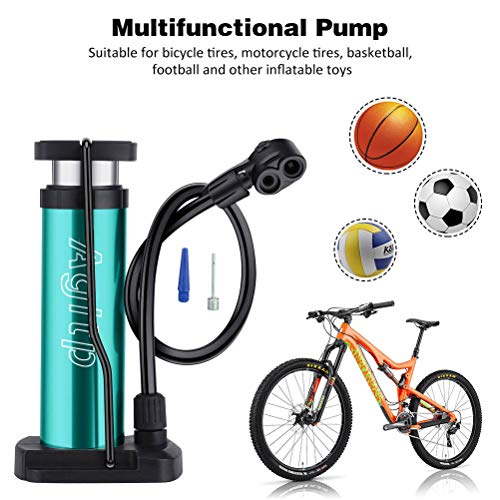Agltp Bike Pump, Mini Bike Floor Pump Compact Mini Portable Bicycle