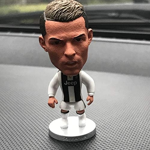Emmi Car Decoration C Ronald Football Club car Decoration Real Madrid Barcelona Juventus Football League car Accessories (Black)