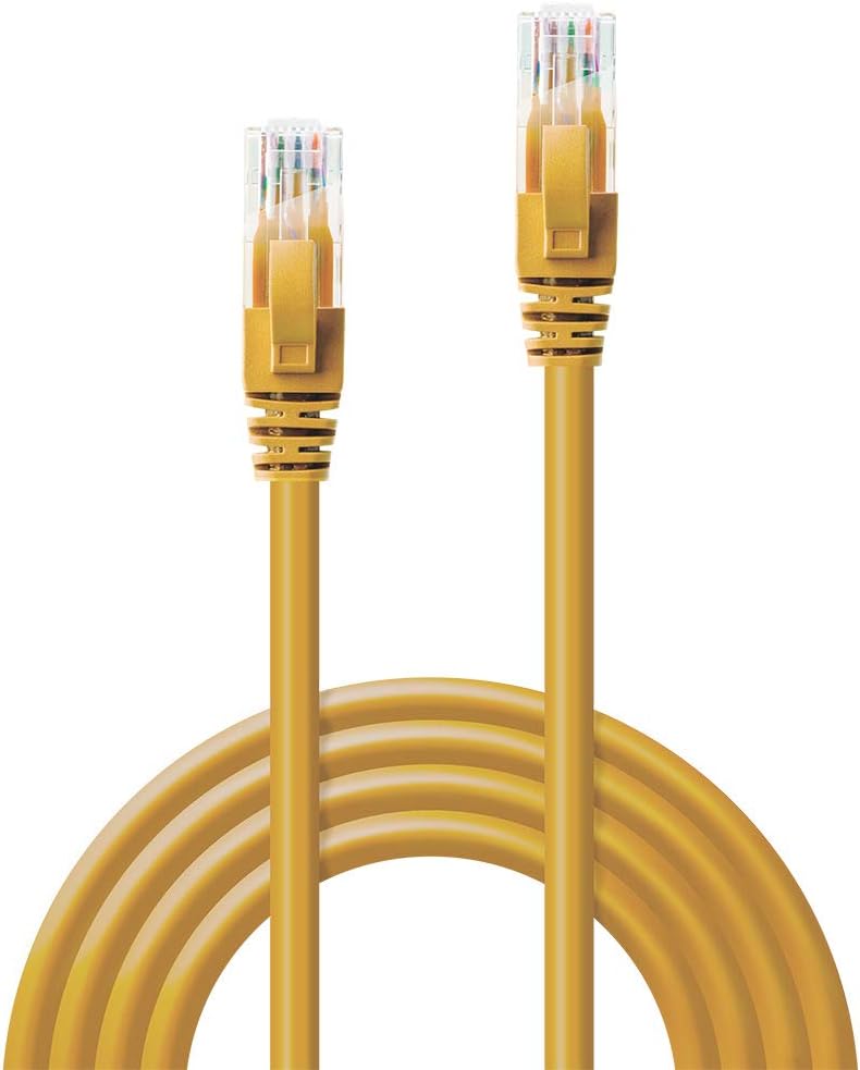 Lindy 0.5m Cat.6 U/UTP Ethernet Cable, Yellow - Image 3