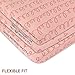 Ely's & Co. Changing Pad Cover Set | Cradle Sheet Set 100% Cotton Jersey Knit 2 Pack Pink Triangle and Squiggles