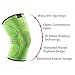 Kuangmi Knee Brace Compression Sleeve Sports Support Brace Pad for Running,Jogging,Basketball,Football Joint Pain Relief (Advanced Green, X-Large (Pack of 2))