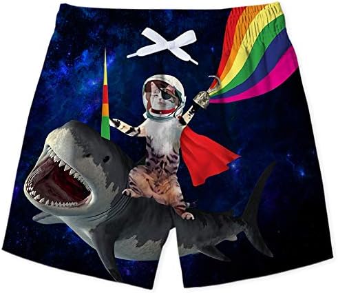 ALOOCA Kid Boys Swim Trunks 3D Quick Dry Summer Beach Shorts Casual Outdoor Surf Board Pants with Mesh Lining 4-12T