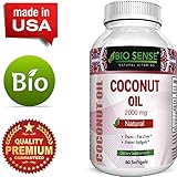 Coconut Oil Softgels 2000 mg - Weight Loss Pills For Men And Women - Organic Supplement - Enhance Immune System - Potent Antioxidant - Burn Belly Fat - Pure Extra Virgin Coconut Oil - Brandon Sciences