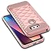 LG V30 Case, LG V35 ThinQ Case, LG V30 Plus Case OTOONE [Geometric Serise] Slim Dual Layer Heavy Duty Scratch Resistant Defender Protective Silicone Armor Case Cover for LG V30+ 2017 (Rose Gold)