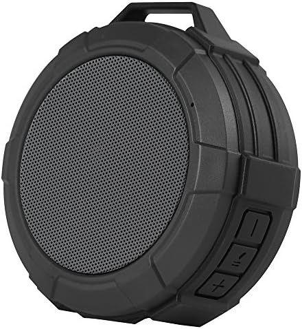 Allkeys Bluetooth Speaker Wireless Portable Outdoor Waterproof Mini Speakers with Suction Cup, TF/SD Card, Hands-Free for Home, Shower, Cycling, Camping, Beach, Sports(Gray)