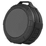 Allkeys Bluetooth Speaker Wireless Portable Outdoor Waterproof Mini Speakers with Suction Cup, TF/SD Card, Hands-Free for Home, Shower, Cycling, Camping, Beach, Sports(Gray)