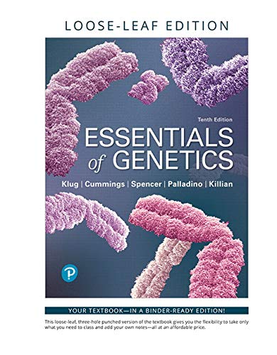 Essentials Of Genetics (Looseleaf)