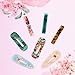 21Pcs Acrylic Resin Hair Clips Set,MASWATER Premium Acrylic Hair Barrettes,Fashion Geometric Marble Rectangle Clips Duckbill Alligator Clips for Women Ladies Hair accessories