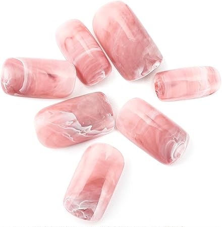 Amazon Liarty 24pcs ネイルチップ 人気 フレンチネイルチップ 中長さ 滑らかな マーブル グラデーション つけ爪 優雅ネイル かわいい ピンク Liarty ネイルチップ 通販