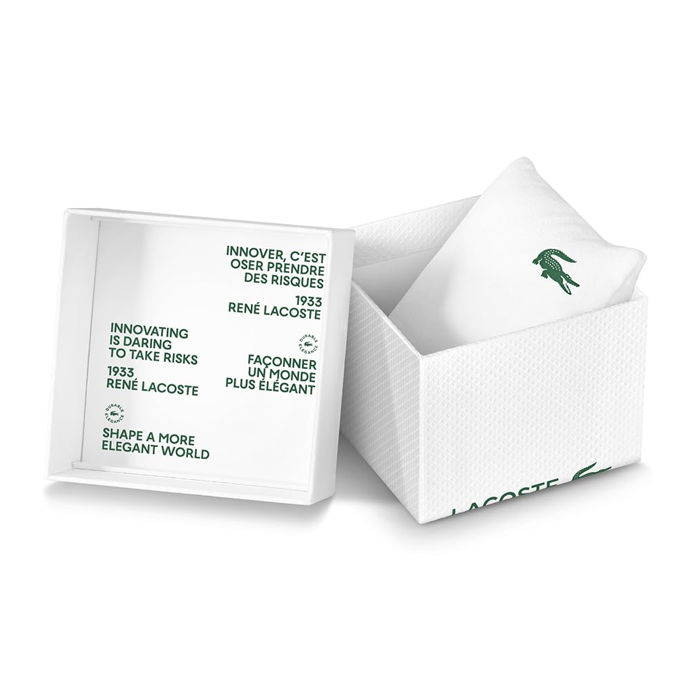 Lacoste Analog Quarzuhr für Herren oder Damen Kollektion Lacoste.12.12 mit einem stilvollen Silikonarmband mit Petit Piqué-Textur