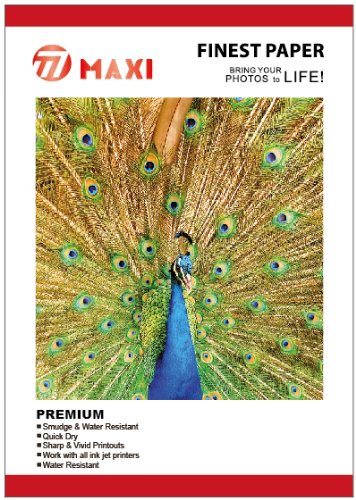Photo Paper A4 Glossy 230gsm Maxi 100 Sheets Photographic Paper Work with All Inkjet Printers