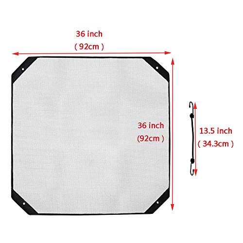YELAIYEHAO Air Conditioner Top Cover, All Season Sturdy Mesh Design Air Conditioner Cover Keep Out Leaves, Air Conditioner Covers for Outside Units, A/C Unit Protector (White, 36x36)