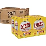 Glad Tall Kitchen Drawstring Trash Bags - 13 Gallon - 100 Count - 4 Boxes/Case (78526)