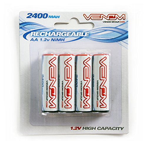 Venom 2400mAh AA NiMH Rechargeable Batteries (4pcs)