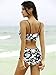 Lalagen Women's Strappy Hollow Out Floral Swimwear High Waist Bikini Sets Black L