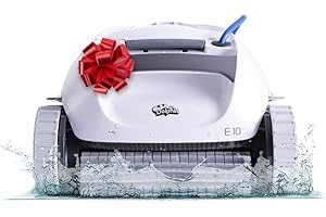 Dolphin (2025 Model) E10 Automatic Robotic Pool Vacuum Cleaner, Active Scrubber Brush, Top Load Filters Access, Ideal for Above-Ground Pools up to 30 FT in Length