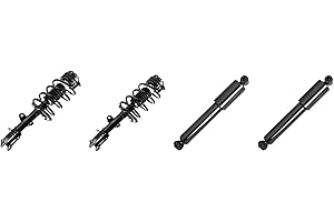 LEVECANADA 1 Pair front Complete Struts +1 Pair Rear Shocks for 2008-2019 Dodge Grand caravan 2008-2014 Chrysler Town and Cou