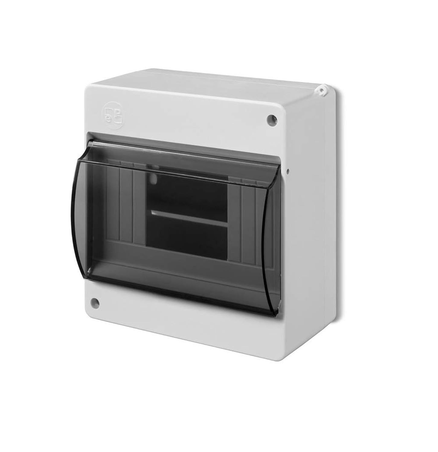 ELEKTRO-PLAST Surface-Mounted Small Distribution Box Fuse Box 1 Row 6 Modules IP30 Light Grey