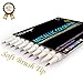 Metallic Calligraphy Brush Marker Pens, Set of 10 Colors, Use For Rock Painting, Glass, Mug Design, Card Making, Metal, Wood, Works on Most Surfaces, DIY Photo Album (Brush Tip)