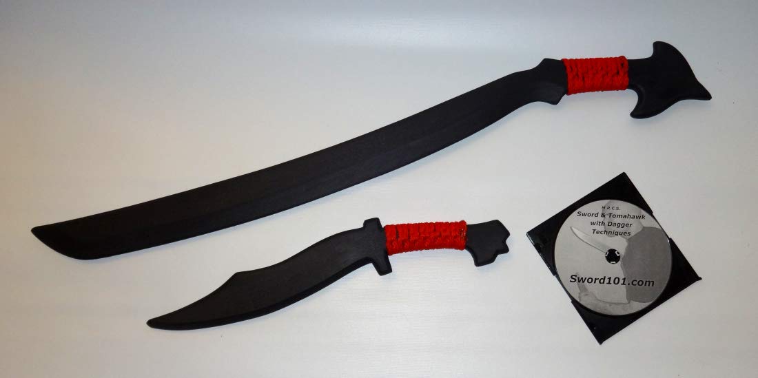 Polypropylene Filipino Replica Red Sansibar Practice Philippines Sword Dagger Training Knife DVD