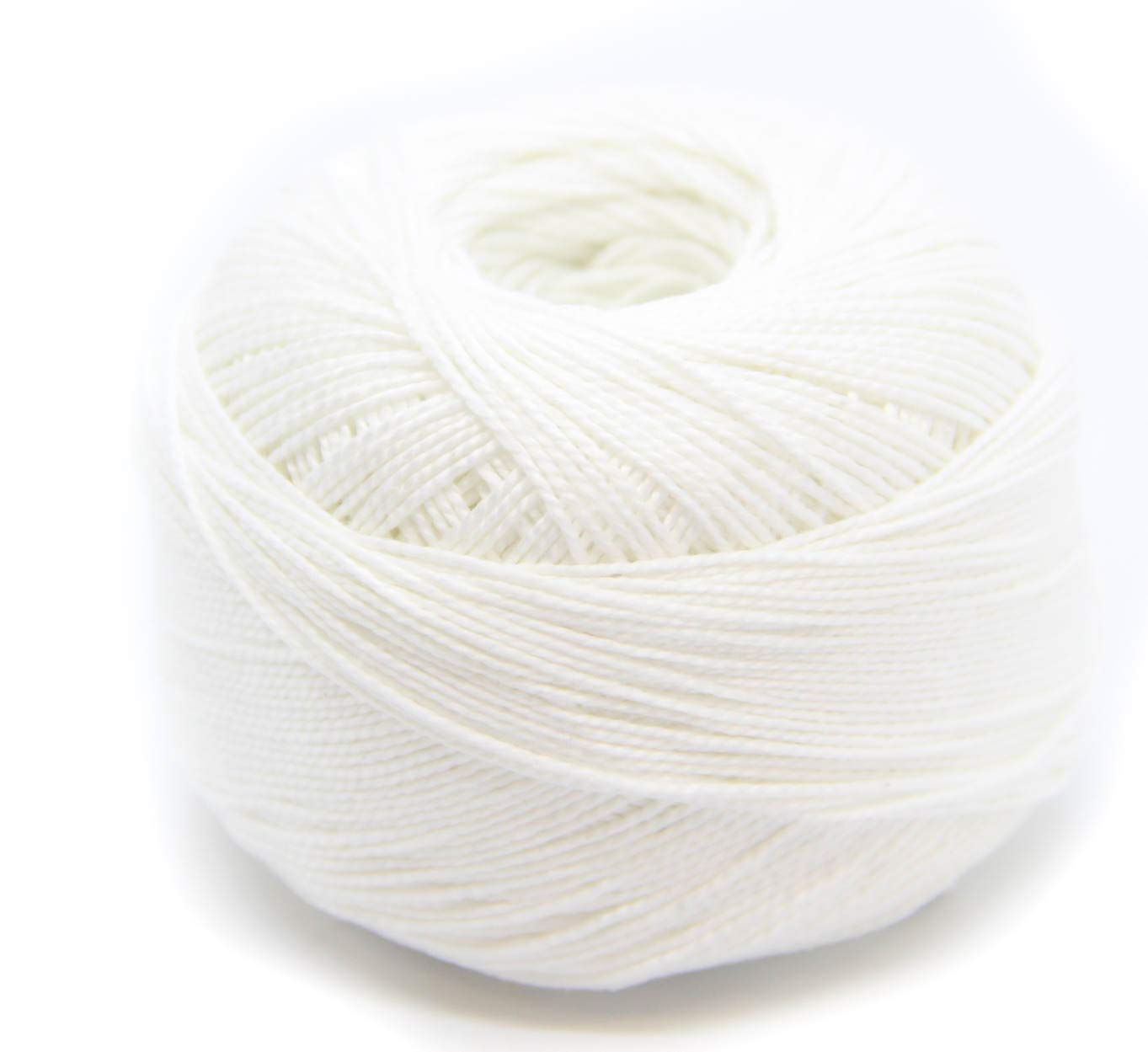 - STRICKDIRWAS - Crochet Yarn Made of 100% Cotton Yarn Cotton Thread for Embroidery, Crochet, Jewellery, Crafts (White)