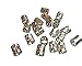 50 pieces Dreadlock Beads for Hair, Braids, and Locs, by Lock Love in SILVER Metal Filigree Rings Cuff for Men or Women (Silver)