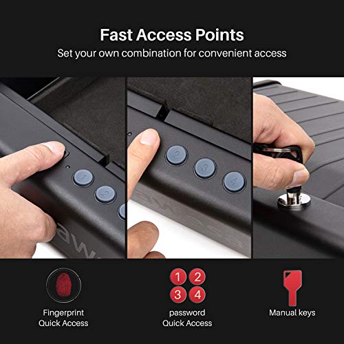 awesafe Upgraded Size Gun Safe with Fingerprint Biometric, Keypad