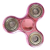DKmagic 2017 New Fidget Spinner Triangle Single Finger Decompression Gyro - Perfect For ADD, ADHD, Anxiety, and Autism Adult Children (Pink)