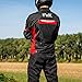 HWK Mesh Motorcycle Jacket Riding Air Motorbike Jacket Biker CE Armored Breathable (XX-Large, Red)