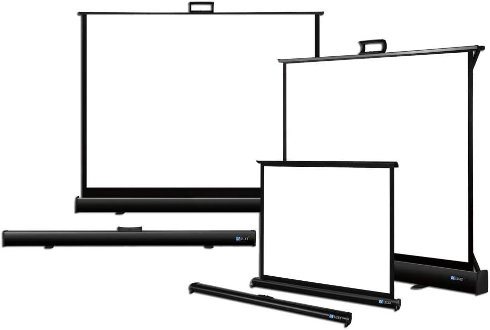 Deluxx 102 x 76 cm Advanced 4: 3 Polaro Portable Table Stand-U Screen - Matte White
