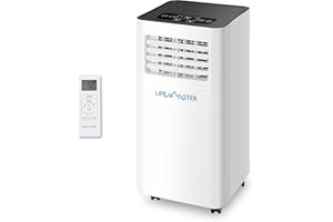 LifeMaster 8,000 BTU Portable Air Conditioners, Room Air Conditioner with Digital Remote for Room up to 350 Sq.Ft, 3-in-1 Portable AC Unit with Installation Kit for Home/Office/Dorms