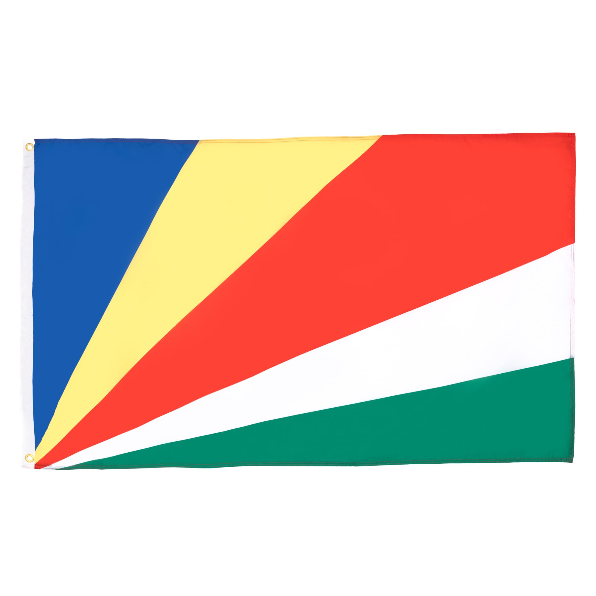 AZ FLAG - Seychelles Flag - 2x3 Ft - 100D Polyester Seychellois Banner with Two Metal Grommets - Fade Resistant - Vivid Colors - 2' x 3' Feet - 90x60 Cm — image 1